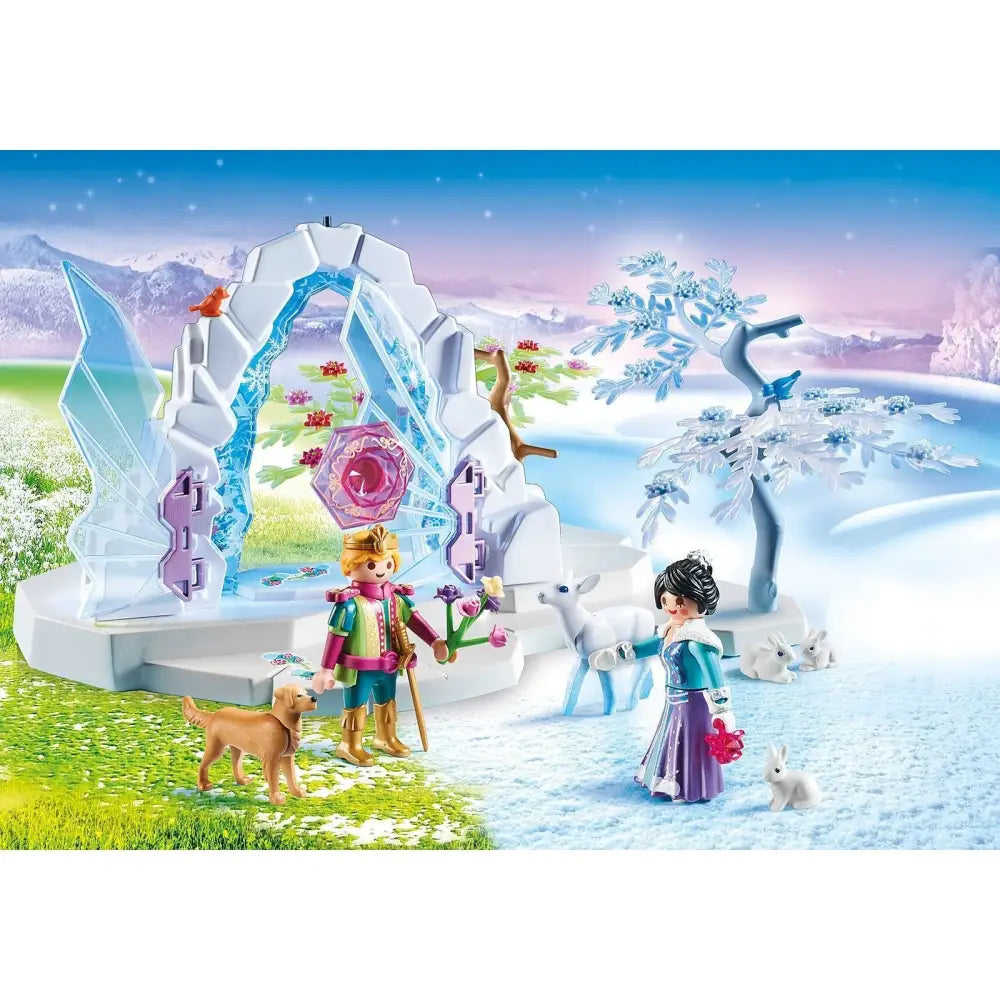 Playmobil 9471 Magic Crystal Gate to the Winter World with Light Effect and Magic Bracelet For Children Ages 4 + - Toy