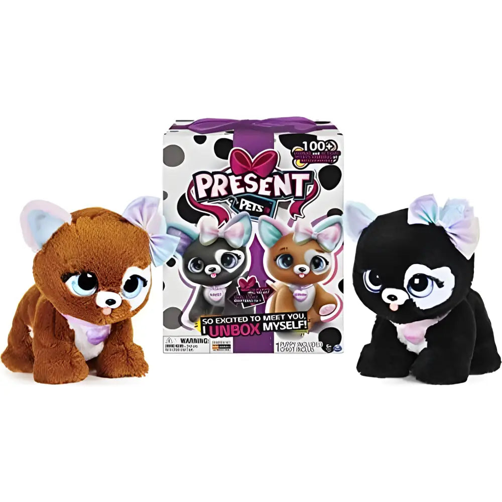 Present Pets Glitter Puppy Interactive Plush Pet Toy with Over 100 Sounds!