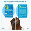 Seaweed conditioner bar for hair care with Coconut Oil and Lavender for frizz control