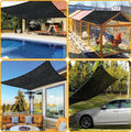 Black shade sail from Shade Net Shade Cloth offers 95% UV resistance for outdoor protection