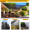 Four Seasons Protection Garden Shade featuring Sunblock Shade Cloth Netting for optimal UV resistance