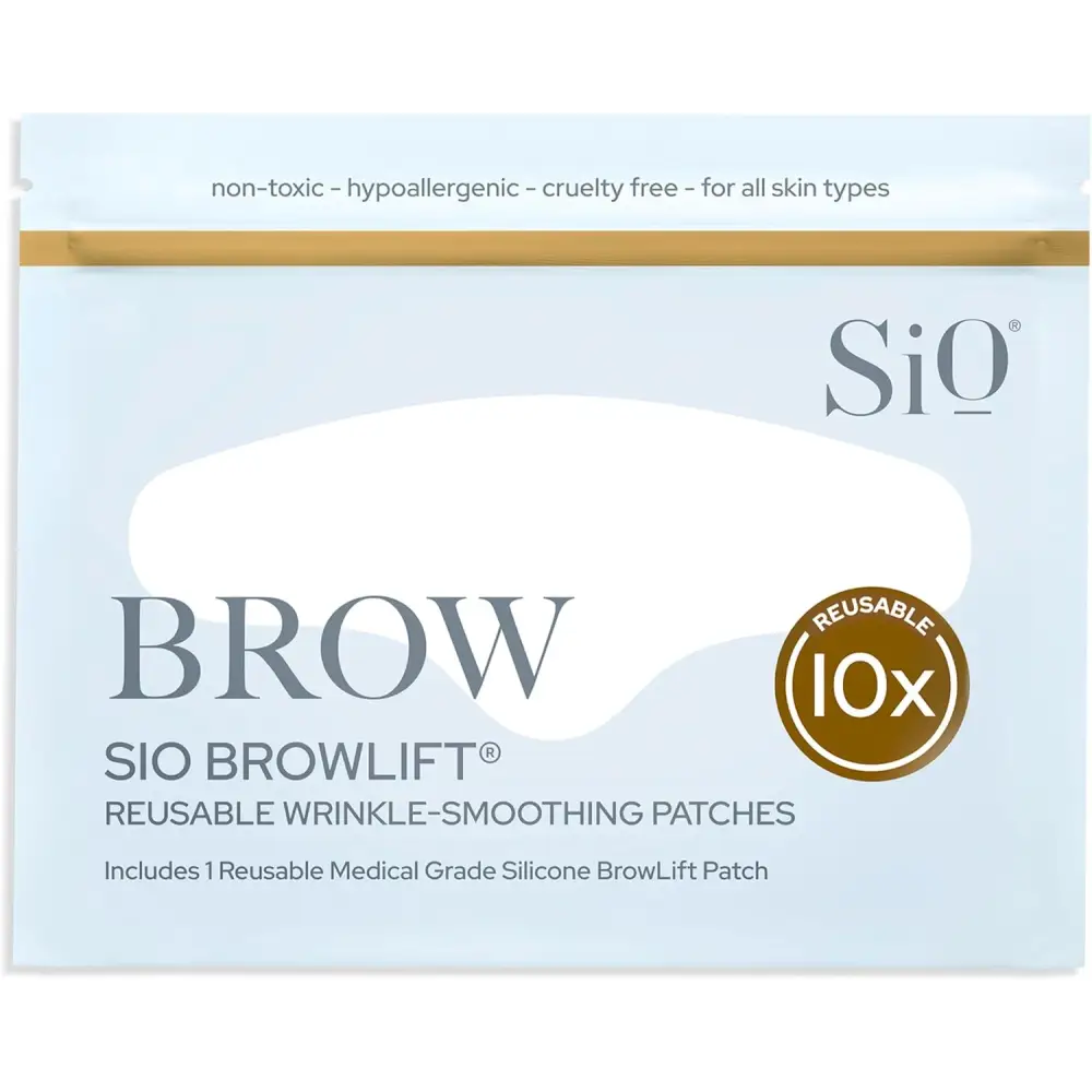 SiO Beauty BrowLift reusable silicone patches for reducing forehead wrinkles and lines