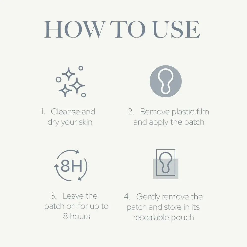 Instructions for using SiO Beauty Super Liplift Smile & Lip Anti-Wrinkle Patches