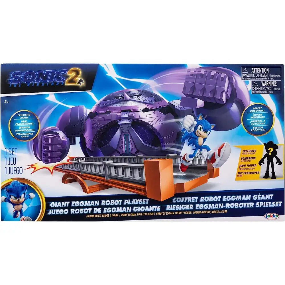 Sonic The Hedgehog Movie Sonic Battle Playset with action figures and Robonik’s battleset