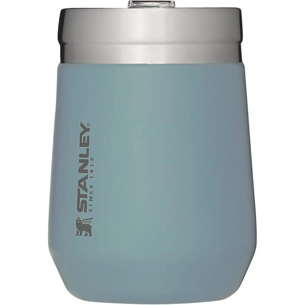 Light blue Stanley insulated tumbler, a stainless steel travel mug perfect for everyday use