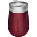 Maroon Stanley stainless steel travel mug with lid, dishwasher safe tumbler for drinks