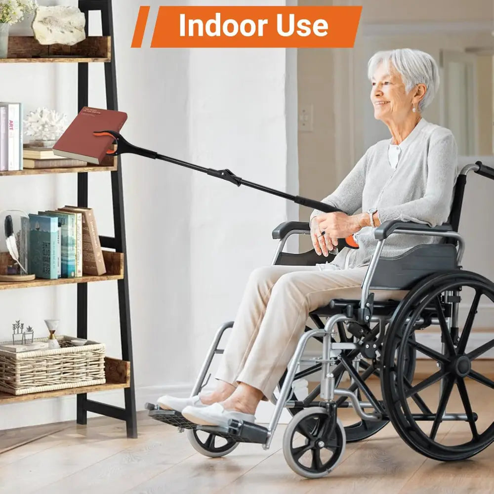 Reaching aid for wheelchair users with THINKWORK 81cm Foldable Helping Hand Grabber