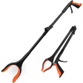 Black and orange THINKWORK 81cm Litter Pickers Grabber, foldable helping hand for easy use