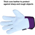 Thorn Proof Work Gloves featuring heavy duty leather palms for ultimate garden protection