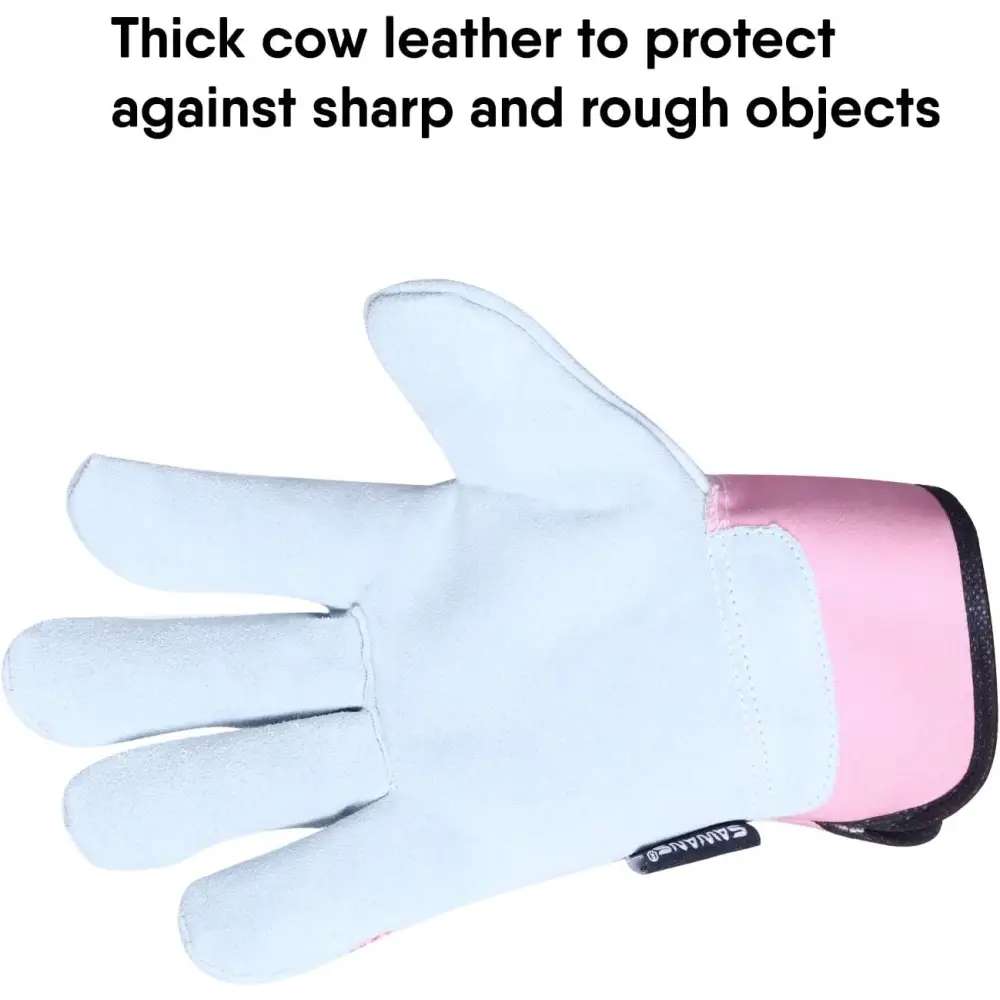 Thorn Proof Work Gloves featuring heavy duty leather palm for ultimate protection and durability