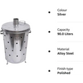 Silver Alloy Steel Incinerator for Trendi 90 Litre Extra Large 90L Galvanised Metal Incinerator