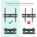 Universal TV Wall Mount - Secure Adjustable and Space-Saving Solution! 32-55inch TVs Sturdy Tilt TV Wall Mount