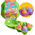 Fizzy Egg Baff Bombz in a green carton, perfect Zimpli Kids gift set alternative to chocolate